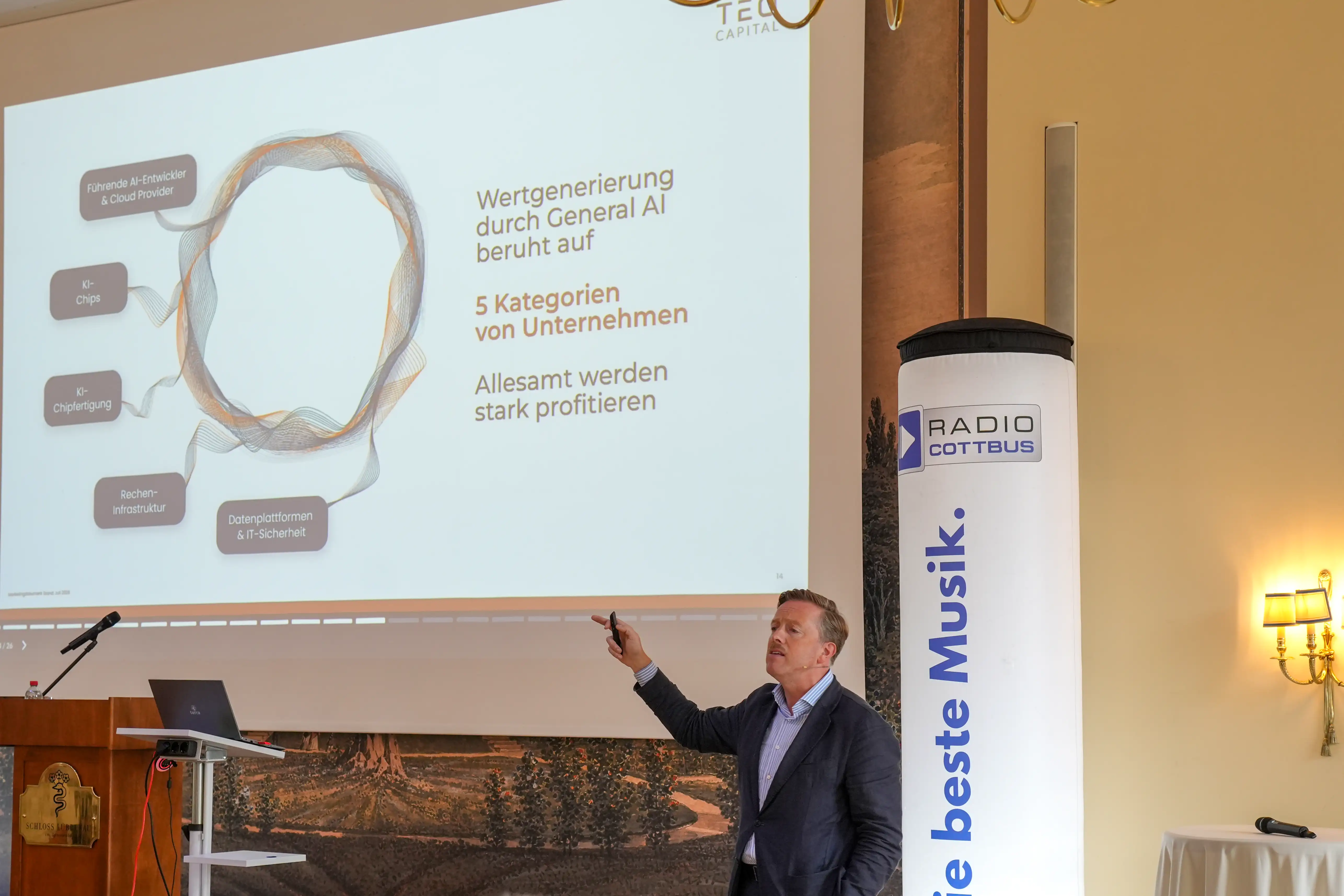 Aussteller und Partner im Schlossfoyer